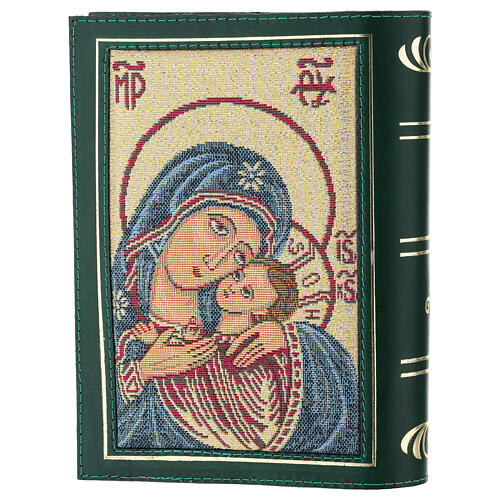 Funda Biblia Jerusalén verde Pantocrátor Virgen Ternura 2