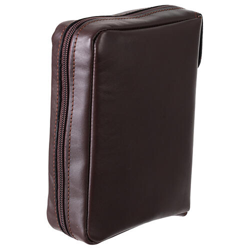 Étui en cuir avec fermeture éclair Vierge de Kiko Bible de Jérusalem EDB 3