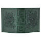 Funda Biblia verde con motivos cuero verdadero s1