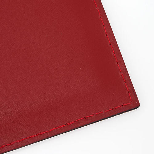 Folder for sacred rites in red leather 3