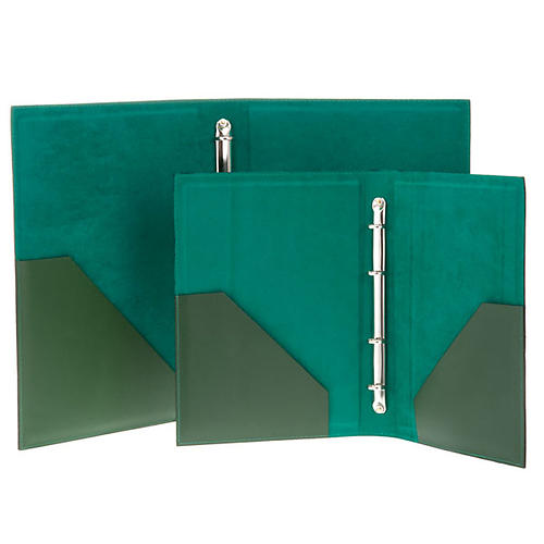 Folder for sacred rites in green leather 5