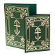 Folder for sacred rites in green leather s1