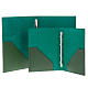 Folder for sacred rites in green leather s5