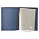 Folder for sacred rites in blue leather, hot pressed cross Bethleem, A4 size s3