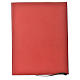 Folder for sacred rites in red leather, hot pressed cross Bethleem, A4 size s2