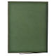 Folder for sacred rites in green leather, hot pressed golden cross Bethleem, A4 size s2