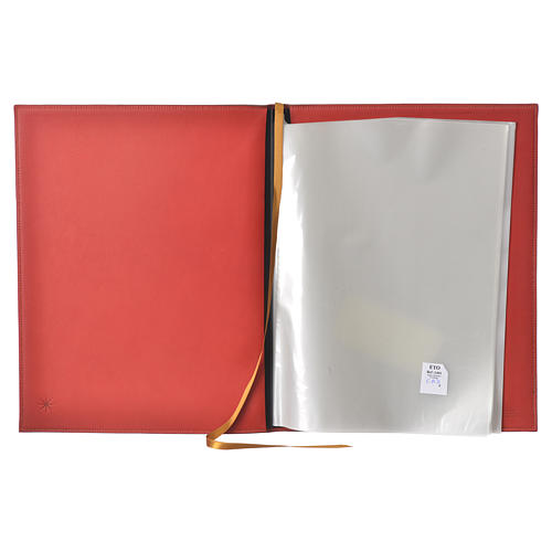 Okładka A4 z koszulkami na rytuały obrzędy krzyż złoty czerwona Bethleem 3