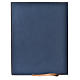 Folder for sacred rites in bleu leather, hot pressed lamb Bethleem, A4 size s2