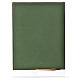 Folder for sacred rites in green leather, hot pressed lamb Bethleem, A4 size s2
