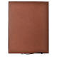 Brown Leather Folder for Sacred Rites with Golden Lamb Bethlehem, A4 size s2