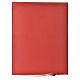 Folder for Sacred Rites in Red Leather with Hot Pressed Golden Lamb Bethlehem, A4 size s2
