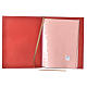 Folder for Sacred Rites in Red Leather with Hot Pressed Golden Lamb Bethlehem, A4 size s3