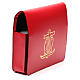 Bag for song sheets in leather, red s4