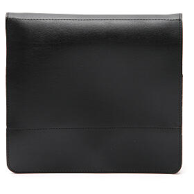 Gesangbuchtasche aus schwarzem Kunstleder