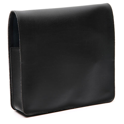 Gesangbuchtasche aus schwarzem Kunstleder 3