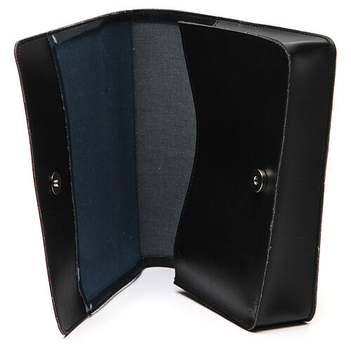 Gesangbuchtasche aus schwarzem Kunstleder 5