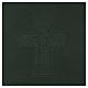 Folder for sacred rites in green leather, hot pressed cross Bethleem, A5 size s2