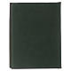 Folder for sacred rites in green leather, hot pressed cross Bethleem, A5 size s4