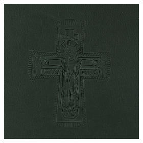 Funda para ritos formato A5 verde cruz romana impresa Belén