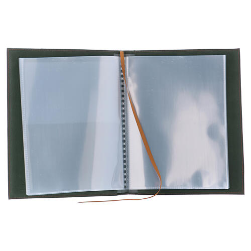 Etui na rytuały formatu A5, zielone z nadrukowanym rzymskim krzyżem Bethlèem 3