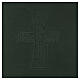 Sacred rites folder in green leather, A5 with Roman cross imprinted Bethlèem s2
