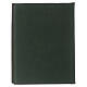 Sacred rites folder in green leather, A5 with Roman cross imprinted Bethlèem s4