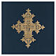 Capa livro rituais litúrgicos formato A5 azul escuro cruz cóptica impressa Belém s2