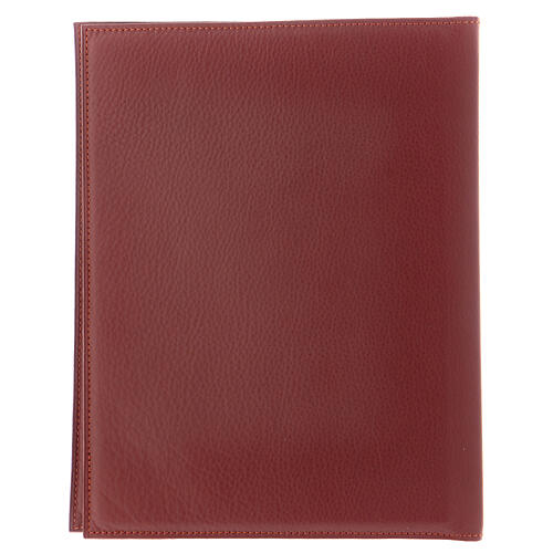 Folder for sacred rites in brown leather, hot pressed lamb Bethleem, A5 size 4