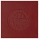 Folder for sacred rites in brown leather, hot pressed lamb Bethleem, A5 size s2