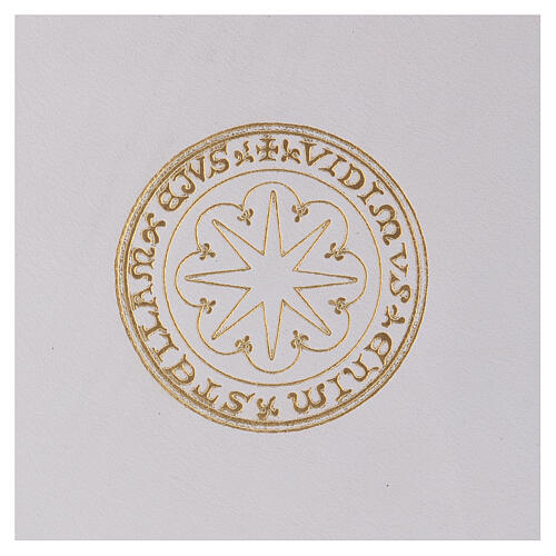 Sacred rites folder white gold star A5 Bethlèem 2