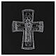 Pokrowiec na księgę liturgiczną A5, czarny z krzyżem rzymskim w srebrnym wykończeniu, Bethlèem s2