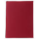 Folder for sacred rites in red leather, golden hot pressed cross Bethleem, A5 size s4