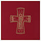Red folder for sacred rites A5 with golden Roman cross Bethlèem s2