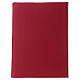 Red folder for sacred rites A5 with golden Roman cross Bethlèem s4