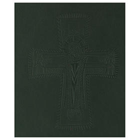 Feier Ordner A4 grün graviertes römisches Kreuz Bethleem