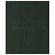 Folder for sacred rites in green leather, hot pressed Roman cross Bethleem, A4 size s2
