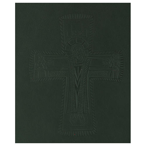 Funda para ritos formato A4 verde cruz romana natural Belén 2
