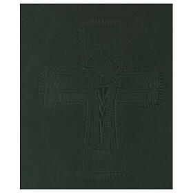 Green folder for sacred rites A5 with Roman cross Bethlèem