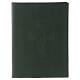 Green folder for sacred rites A5 with Roman cross Bethlèem s1