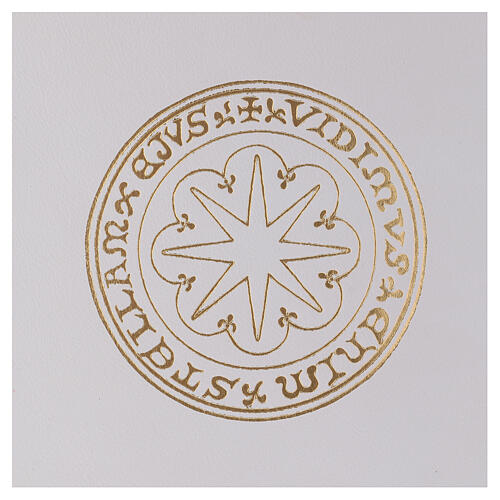 Capa livro rituais litúrgicos formato A4 branca estrela ouro Belém 2