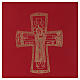 Folder for sacred rites in red leather, golden hot pressed cross Bethleem, A4 size s2