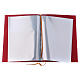 Folder for sacred rites in red leather, golden hot pressed cross Bethleem, A4 size s3