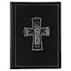 Folder for sacred rites in red leather, golden hot pressed cross Bethleem, A4 size s5