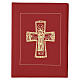 Funda para ritos formato A4 roja cruz romana oro Belén s9
