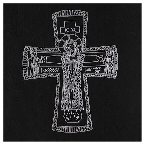 Etui na księgi liturgiczne, A4, czerwone, krzyż rzymski w złocie 6