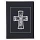 Funda para ritos formato A4 negra cruz romana plateada Belén s5