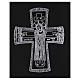 Funda para ritos formato A4 negra cruz romana plateada Belén s2