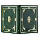Folder for sacred rites in green leather with gold decoration s2
