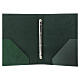 Green Leather Folder for Sacred Rites with Golden Decoration s4