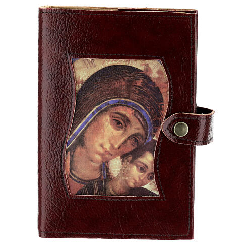 Couverture Néocatéchuménale Vierge avec enfant rouge 1